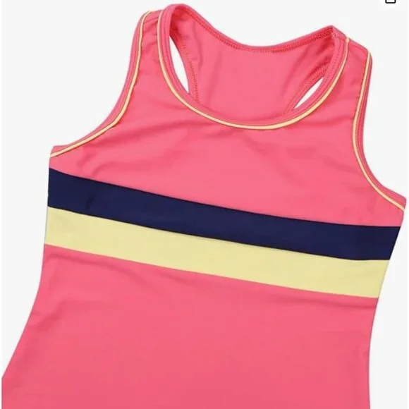 Pretty in Pink & Navy: The Perfect Tankini for Girls Size 14 iEFiEL - Picture 3 of 11